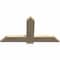 Ekena Millwork Eugene Rough Sawn Timber Gable Bracket, Douglas Fir, 48"W x 26"H x 2"D x 6"F, 13/12 Pitch GBW048X26X0206EUG00RDF - alternate 5